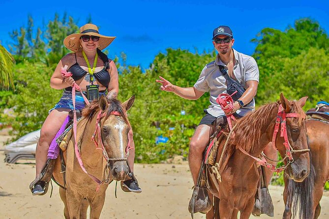 Punta Cana Beach Horseback Ride Paradise Coast Experience - Riding Palm Trails to a Quiet Beach Shoreline Walk