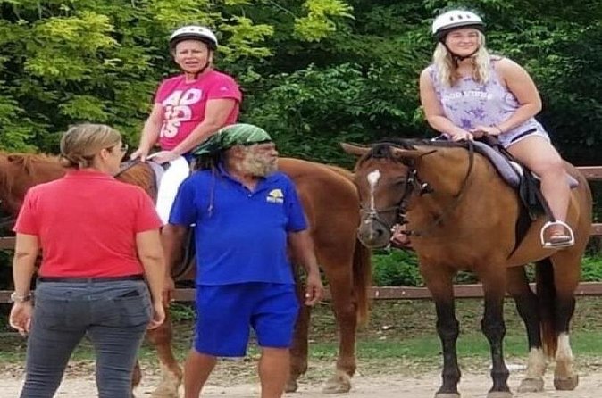 Sand n Saddle Horseback Ride & Swim Tour from Runaway Bay - The Jerk Center Stop for Lunch and Red Stripe