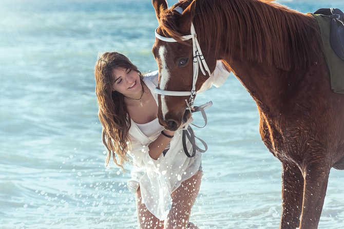 Santorini Horse Riding to Black Sandy Beach - How long it really takes (1 hour 30 minutes approx.)