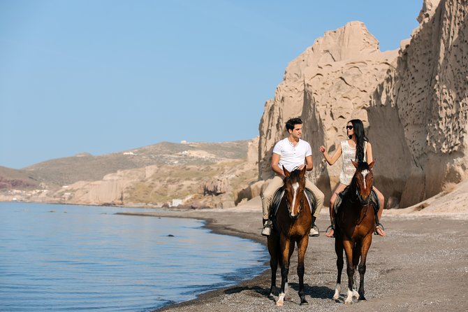 Santorini: Horse Riding to the Black Sandy Beach (Eros beach) - Rider Levels, Terrain, and What to Wear (So You Don’t Hate It)