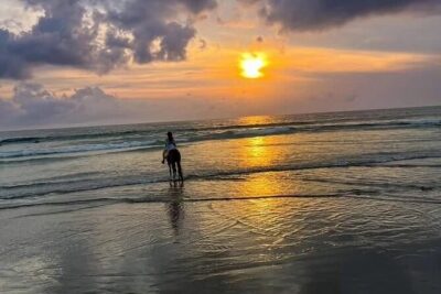 Seminyak beach Private Bali Horse Riding - From Mesari Stables to the shoreline: what the hour really looks like