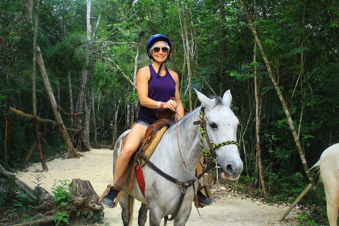 Single ATV, Horseback Riding, Ziplines and Cenote Swim - Zipline + Suspension Bridge: Five Lines, One Question—How Much Do You Care About Views?
