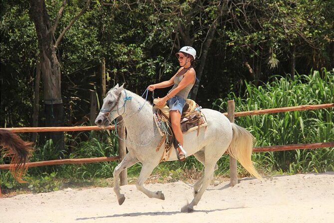 Tulum Jungle Horseback Ride + ATV + Ziplines + Cenote Combo Tour - Cenote Swim Through an Underground River: The Best Part for Many People