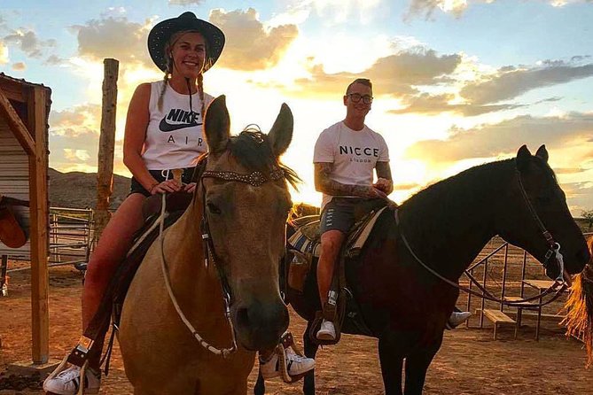 Wild West Sunset Horseback Ride with Dinner from Las Vegas - Wild West sunset horseback time that actually feels like the desert