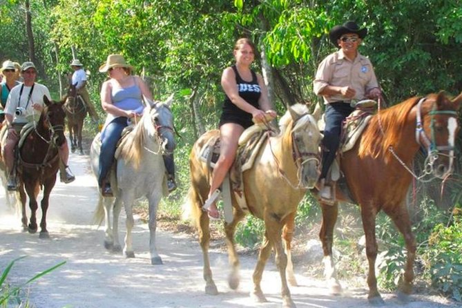 Ziplining and Horseback Riding Experience from Cancun and Playa del Carmen - Cenote Dip and Food Stop: Cooling Down Without Killing the Momentum